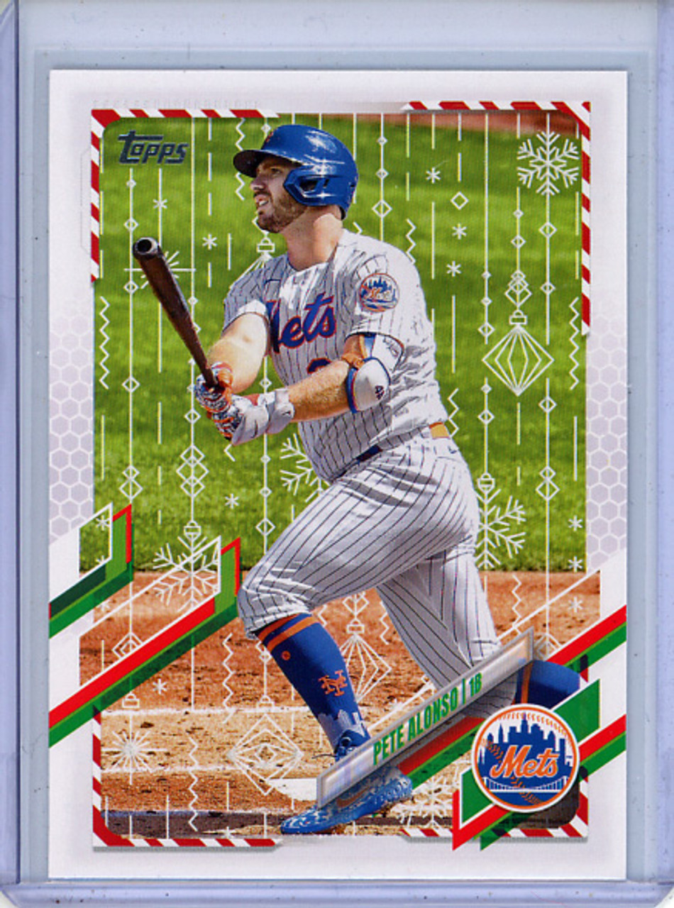 Pete Alonso 2021 Topps Holiday #HW115 Metallic