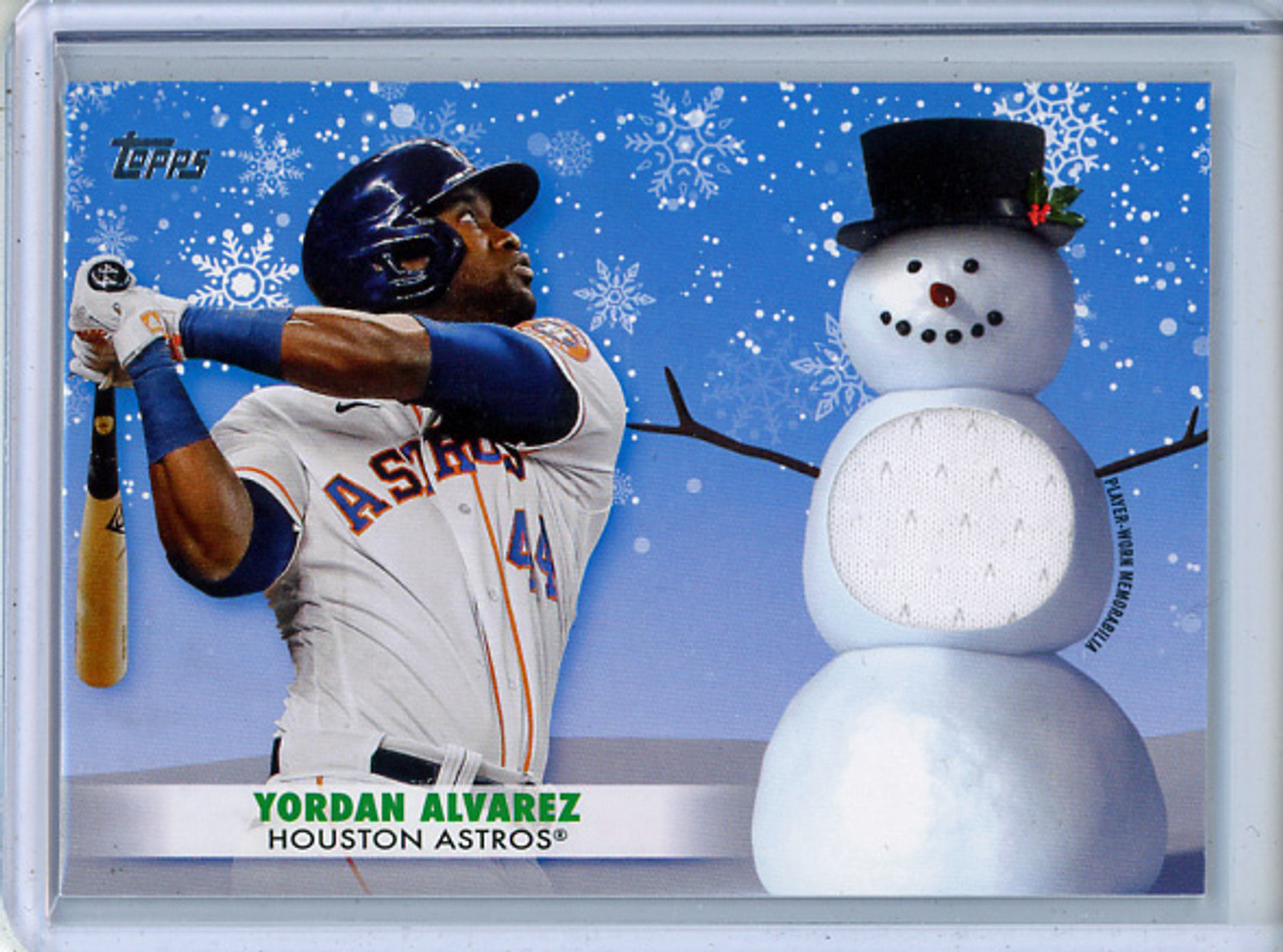 Yordan Alvarez 2021 Topps Holiday, Relics #WRC-YA (1)