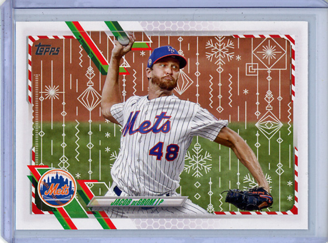 Jacob DeGrom 2021 Topps Holiday #HW22 Metallic