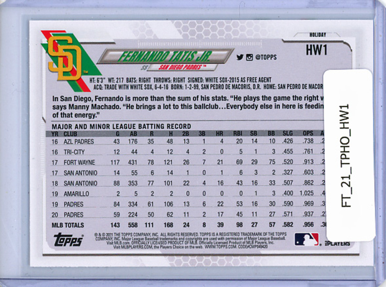 Fernando Tatis Jr. 2021 Topps Holiday #HW1