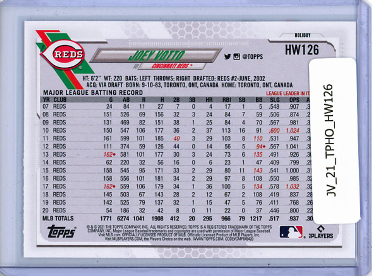 Joey Votto 2021 Topps Holiday #HW126