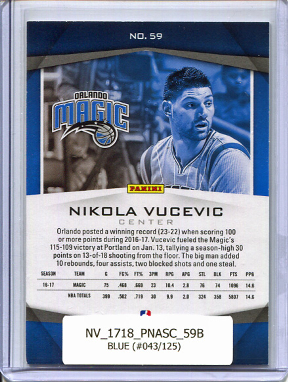 Nikola Vucevic 2017-18 Ascension #59 Blue (#043/125)