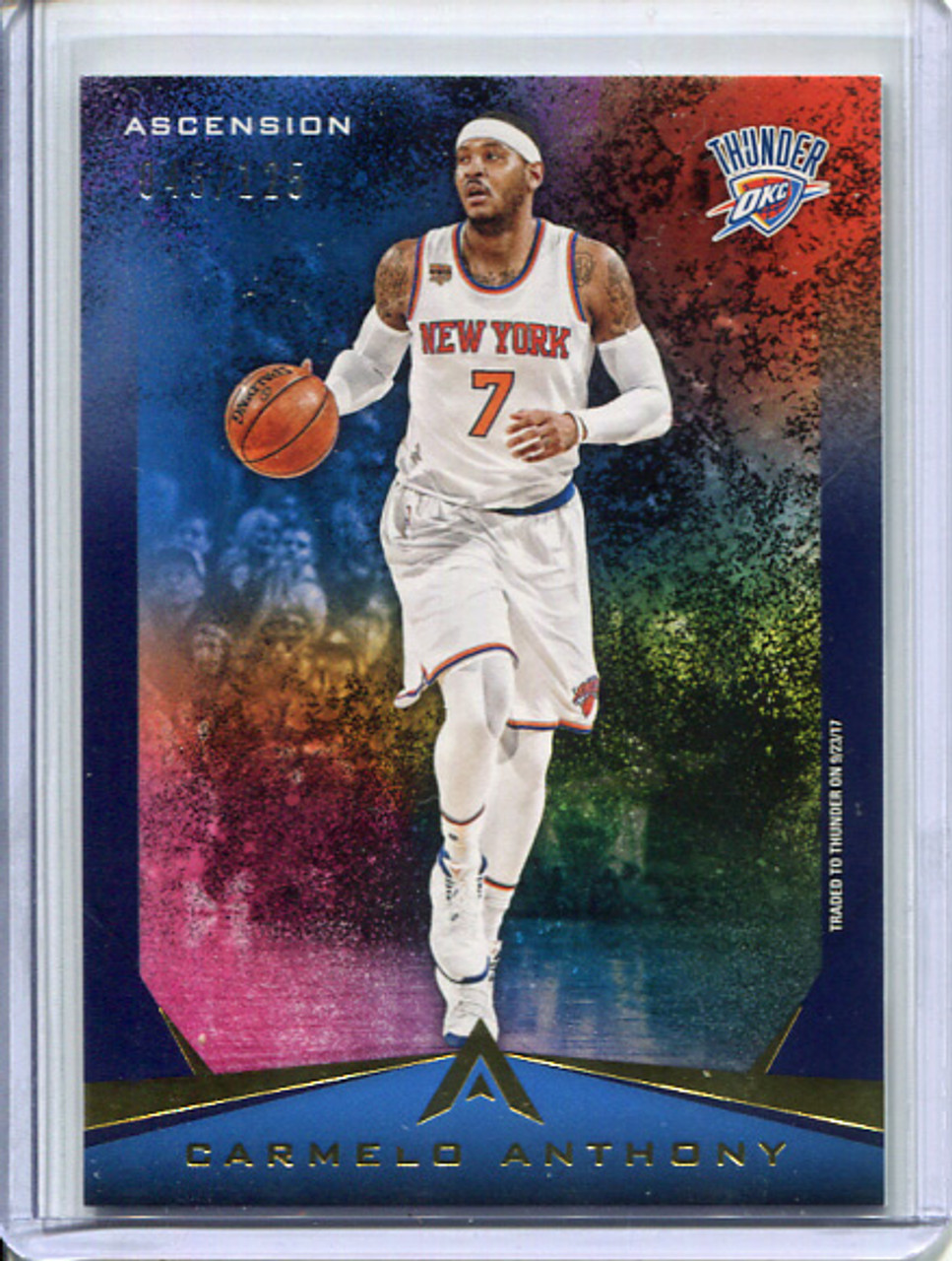 Carmelo Anthony 2017-18 Ascension #88 Blue (#045/125)