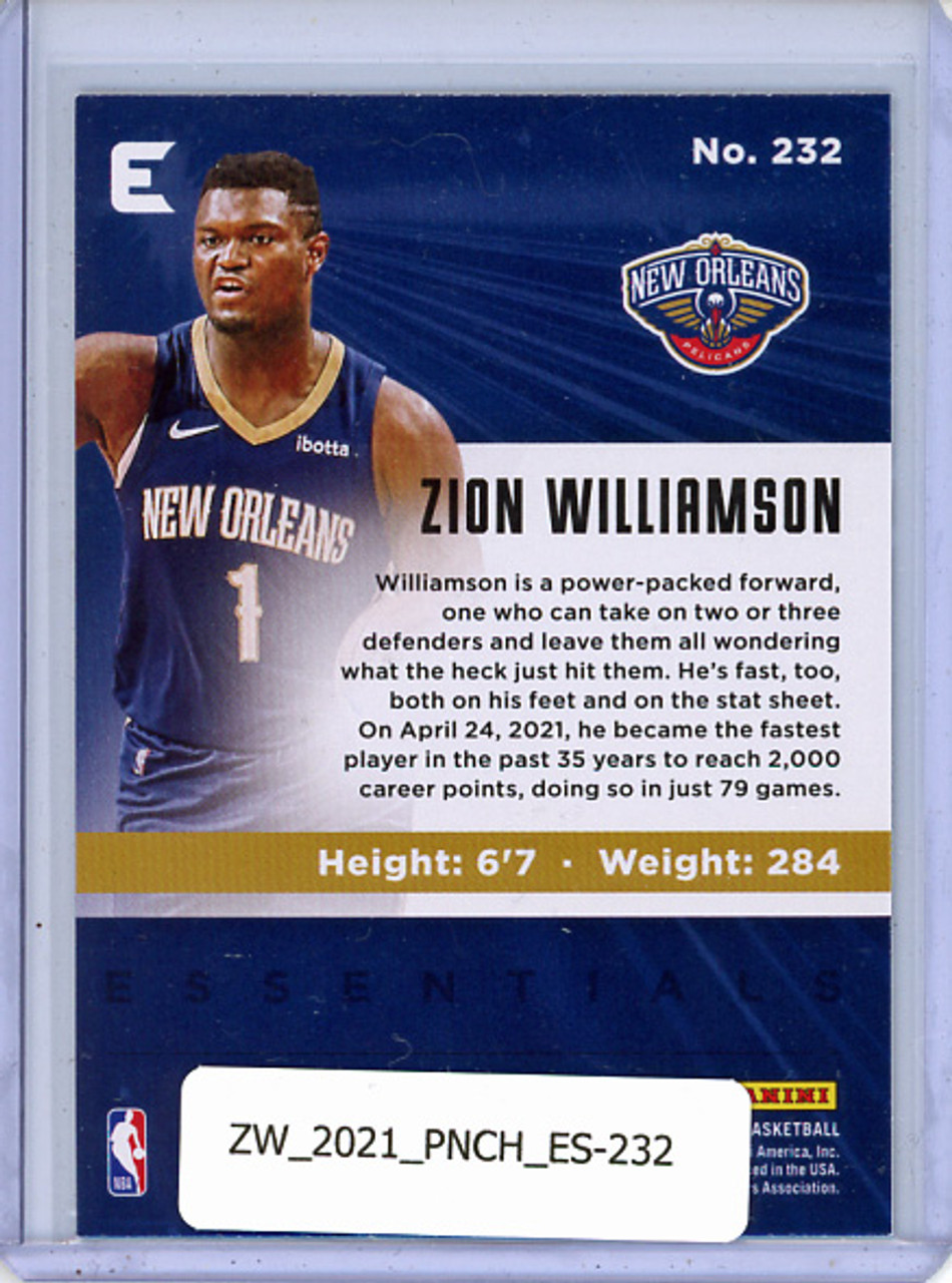Zion Williamson 2020-21 Chronicles, Essentials #232