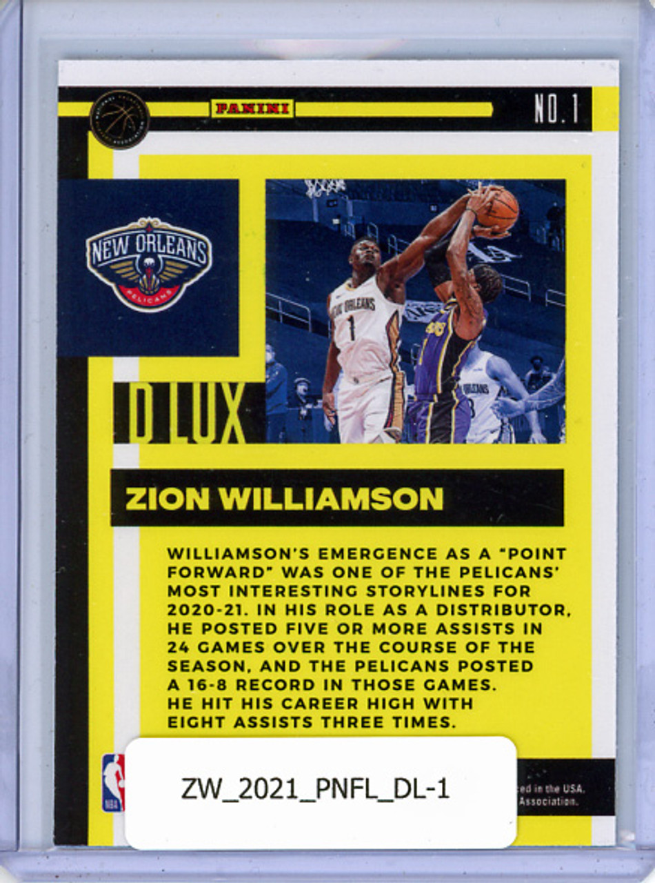 Zion Williamson 2020-21 Flux, D Lux #1