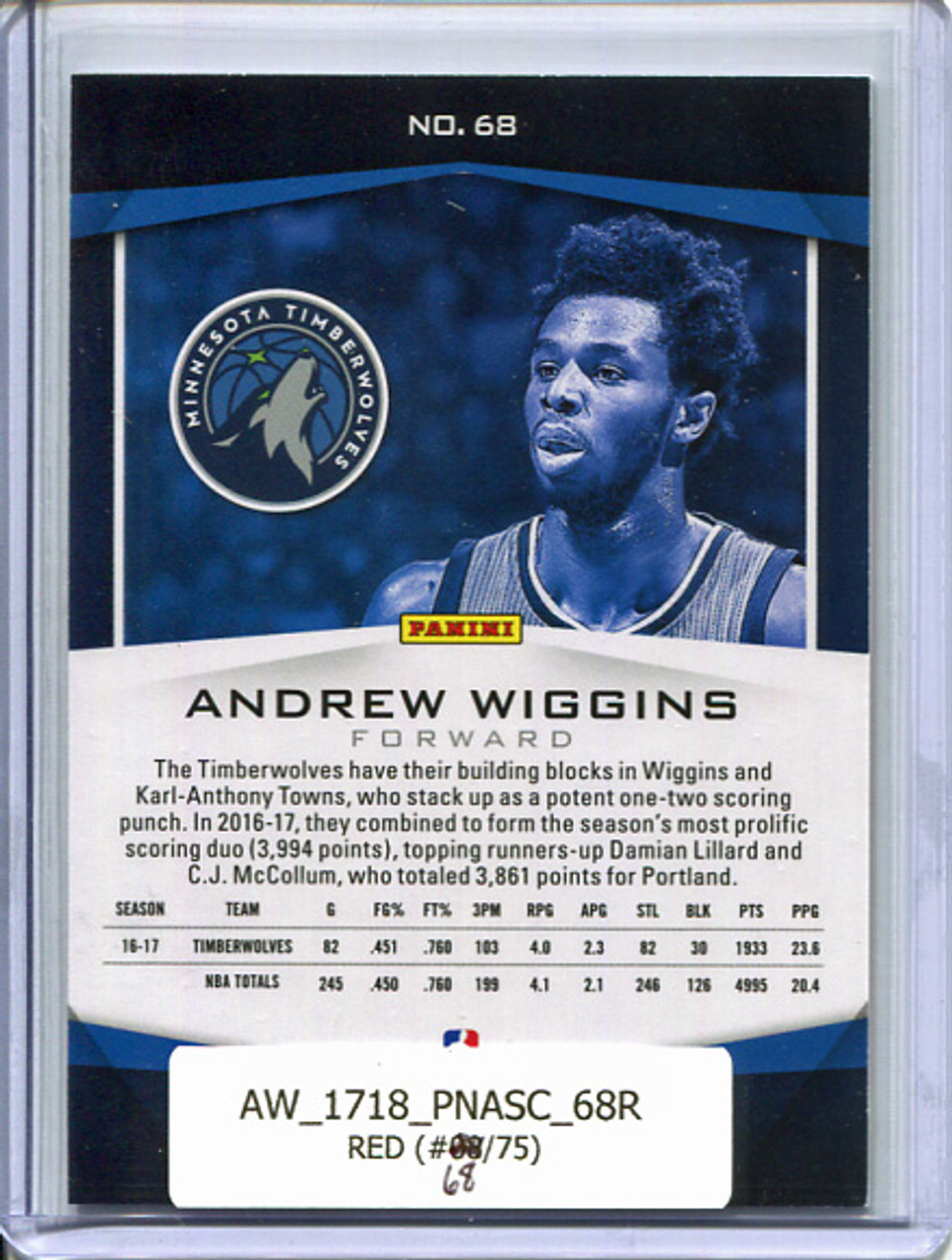 Andrew Wiggins 2017-18 Ascension #68 Red (#68/75)