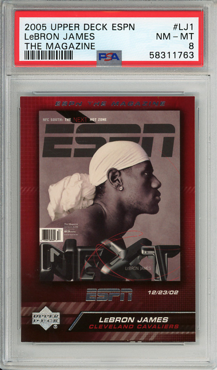 LeBron James 2005-06 Upper Deck ESPN, ESPN the Magazine #MAG-LJ1 PSA 8 Near Mint-Mint (#58311763)