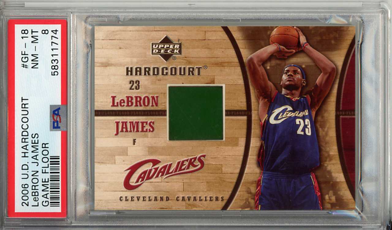 LeBron James 2006-07 Hardcourt, Game Floor #GF-18 PSA 8 Near Mint-Mint (#58311774)