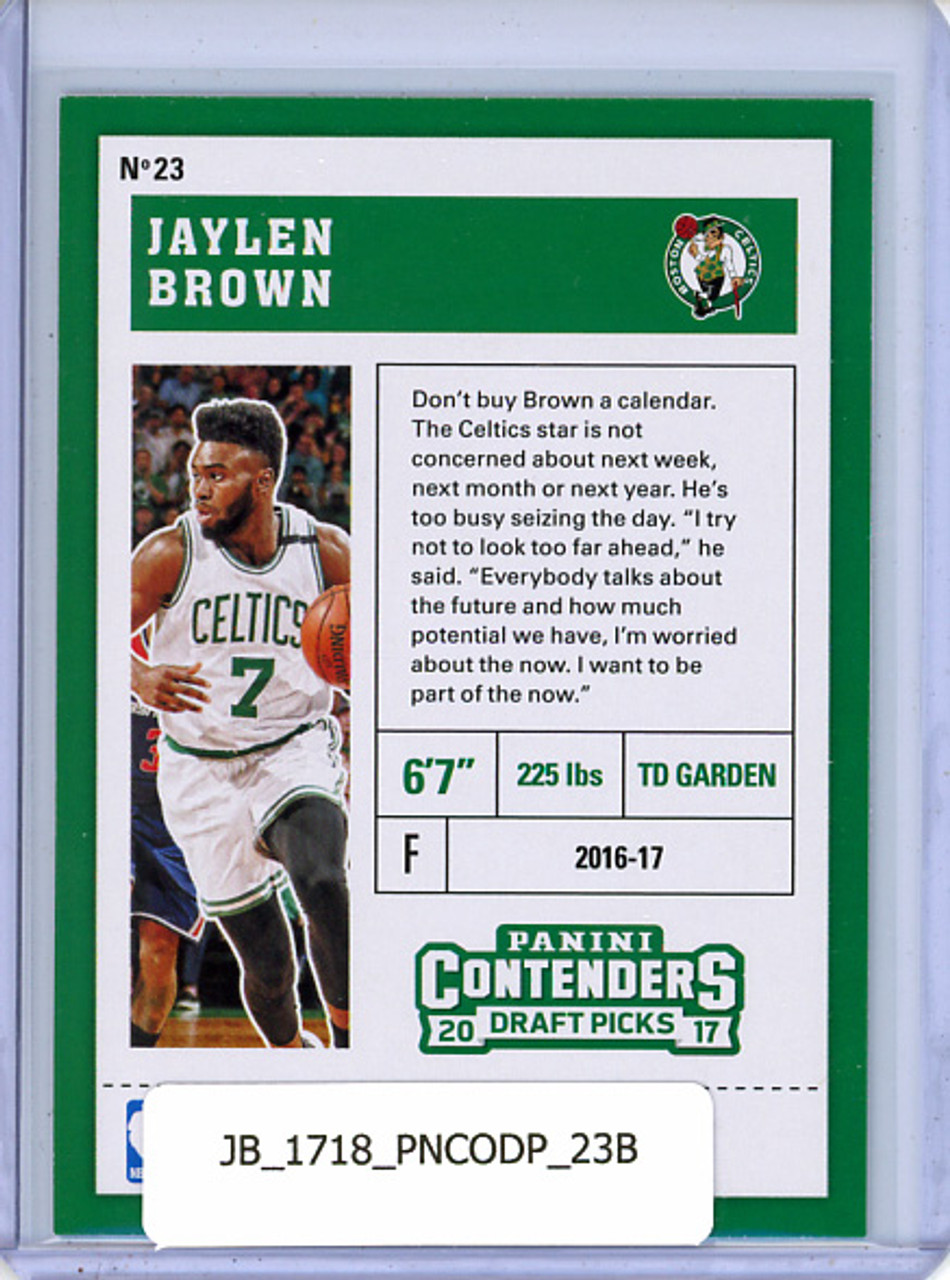 Jaylen Brown 2017-18 Contenders Draft Picks #23B