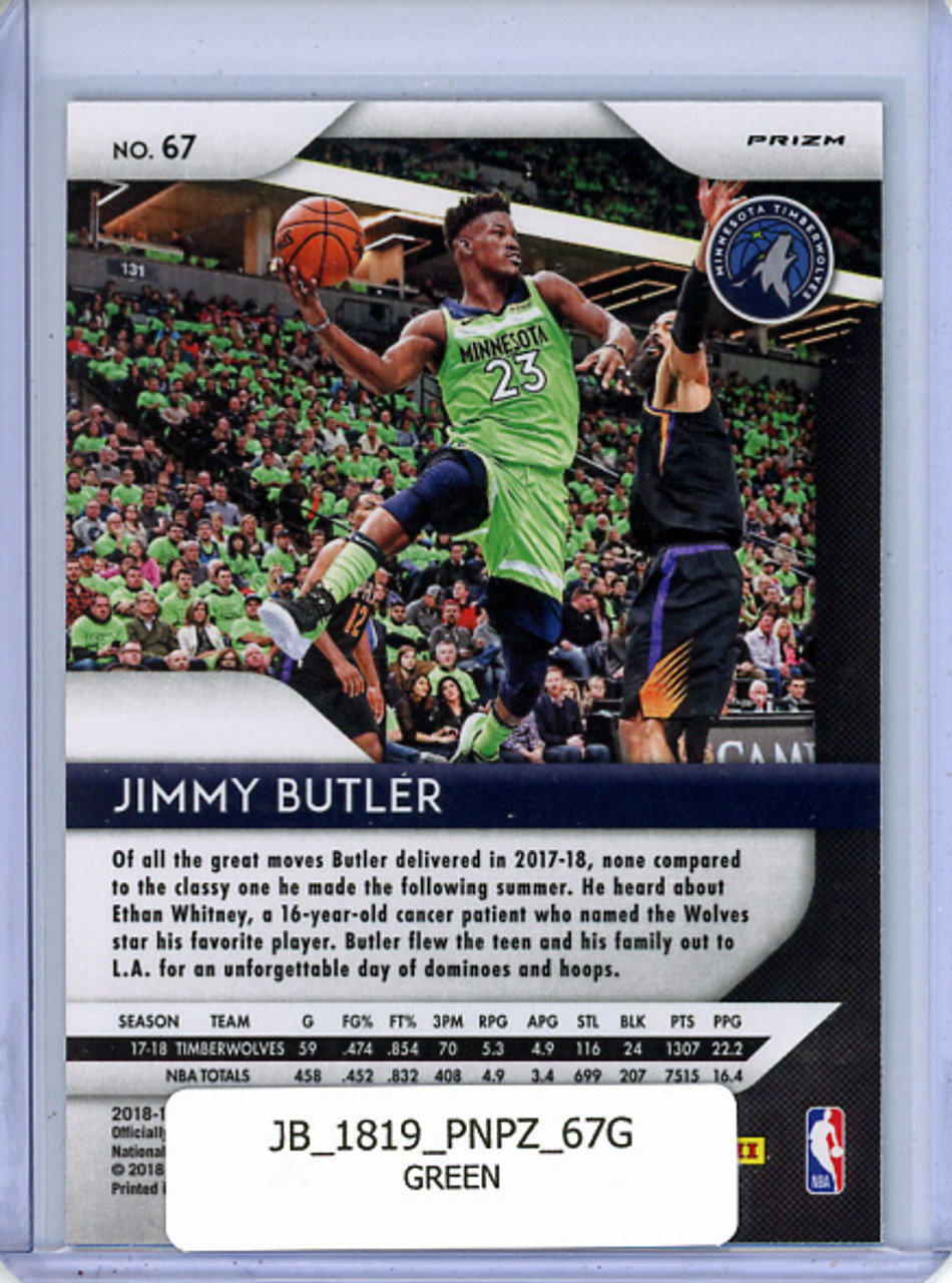 Jimmy Butler 2018-19 Prizm #67 Green