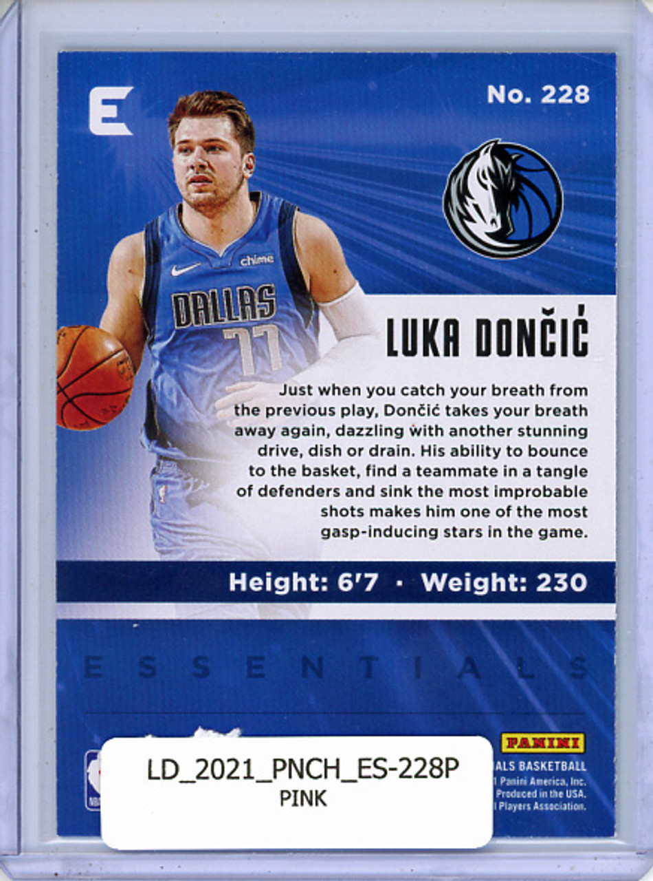 Luka Doncic 2020-21 Chronicles, Essentials #228 Pink