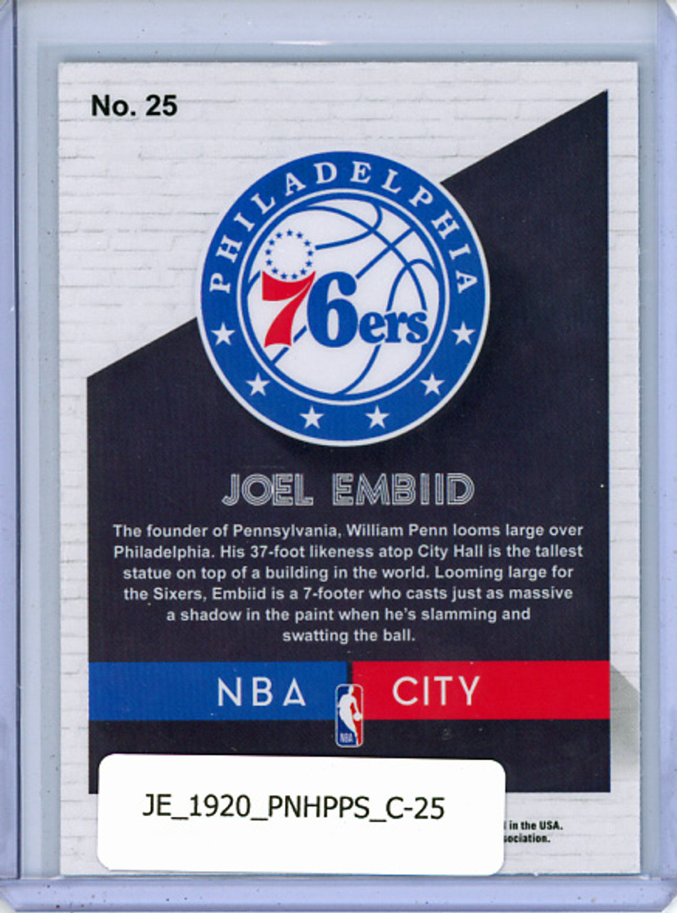 Joel Embiid 2019-20 Hoops Premium Stock, NBA City #25