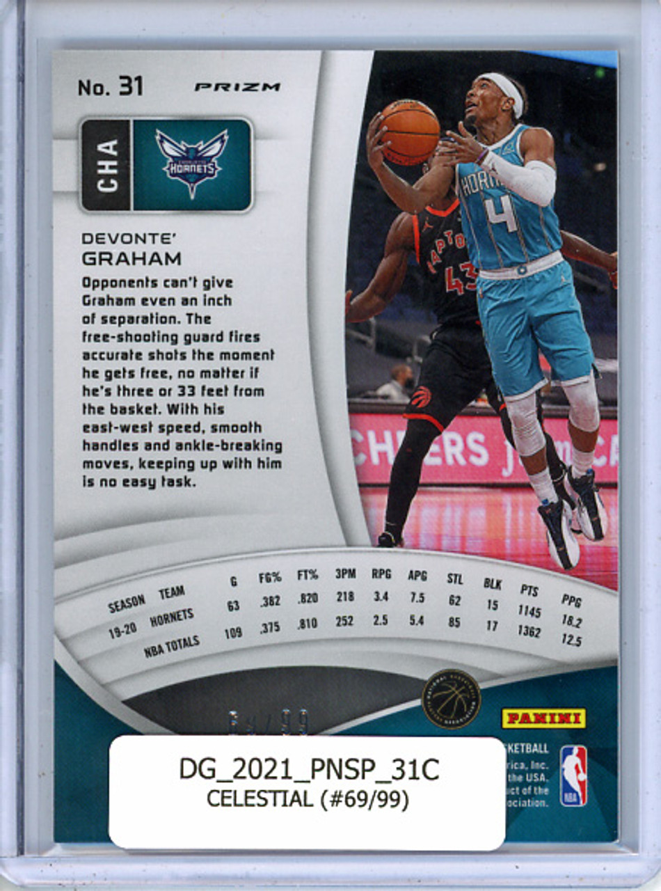 Devonte' Graham 2019-20 Spectra #31 Celestial (#69/99)