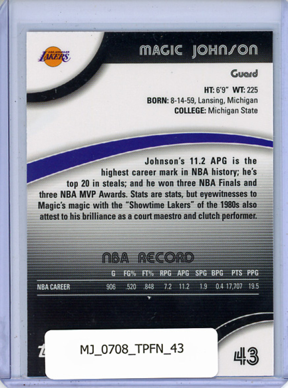 Magic Johnson 2007-08 Finest #43