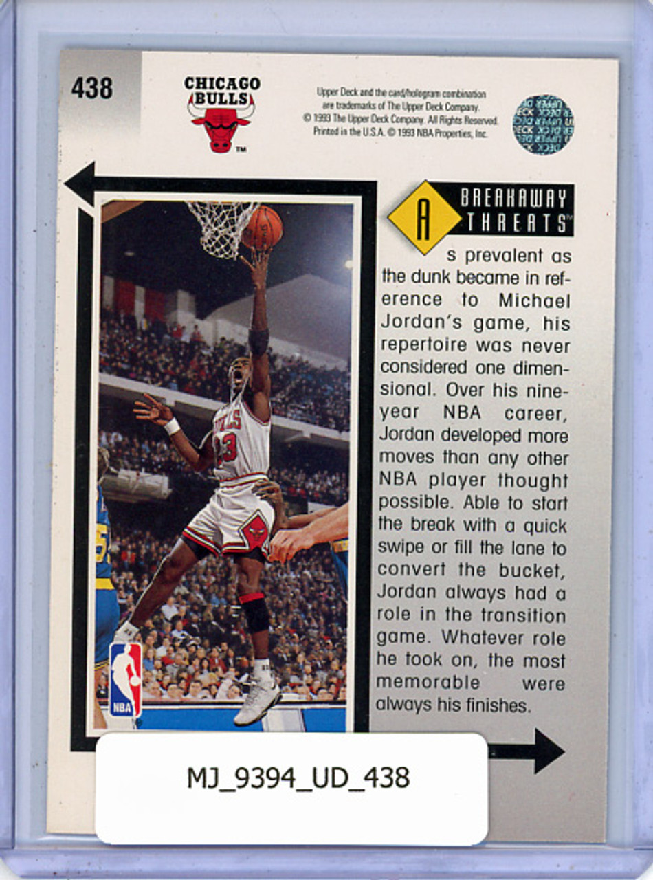 Michael Jordan 1993-94 Upper Deck #438 Breakaway Threats
