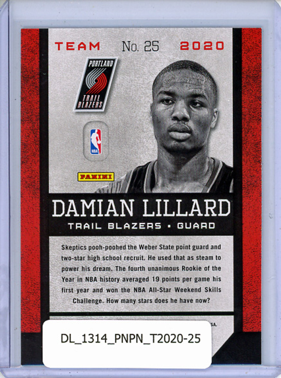 Damian Lillard 2013-14 Pinnacle, Team 2020 #25