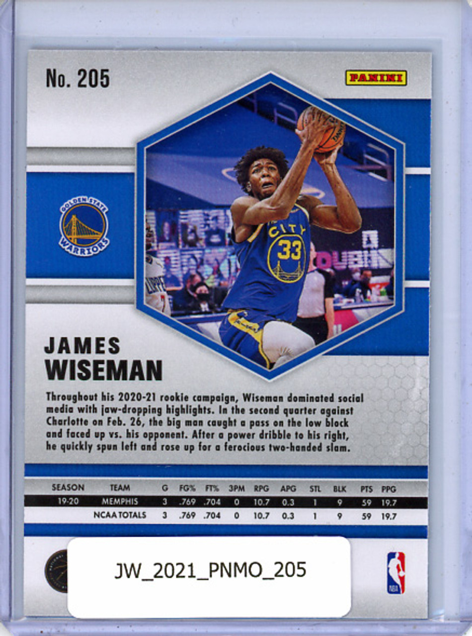 James Wiseman 2020-21 Mosaic #205