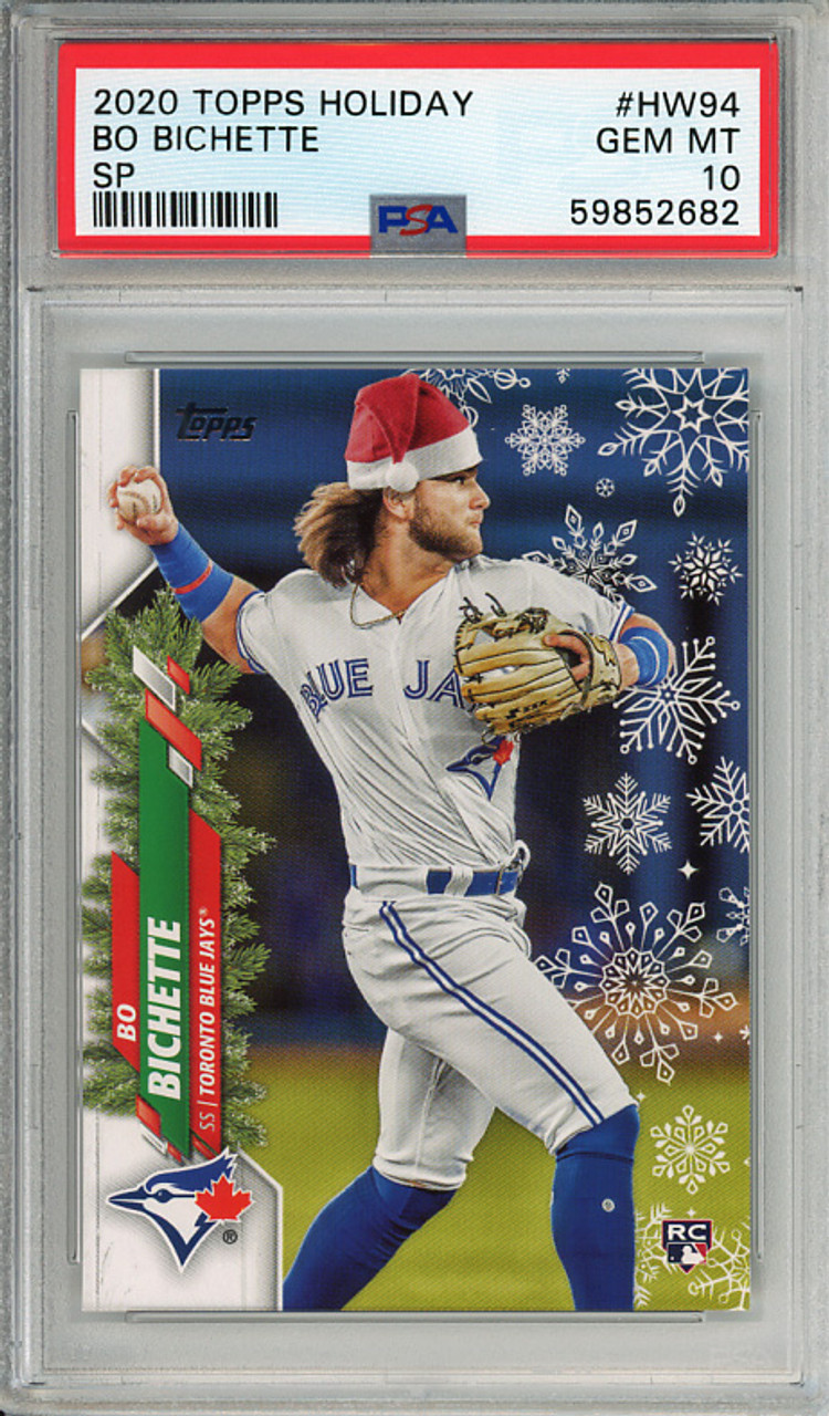 Bo Bichette 2020 Topps Holiday #HW94 Photo Variations - Santa Hat PSA 10 Gem Mint (#59852682)