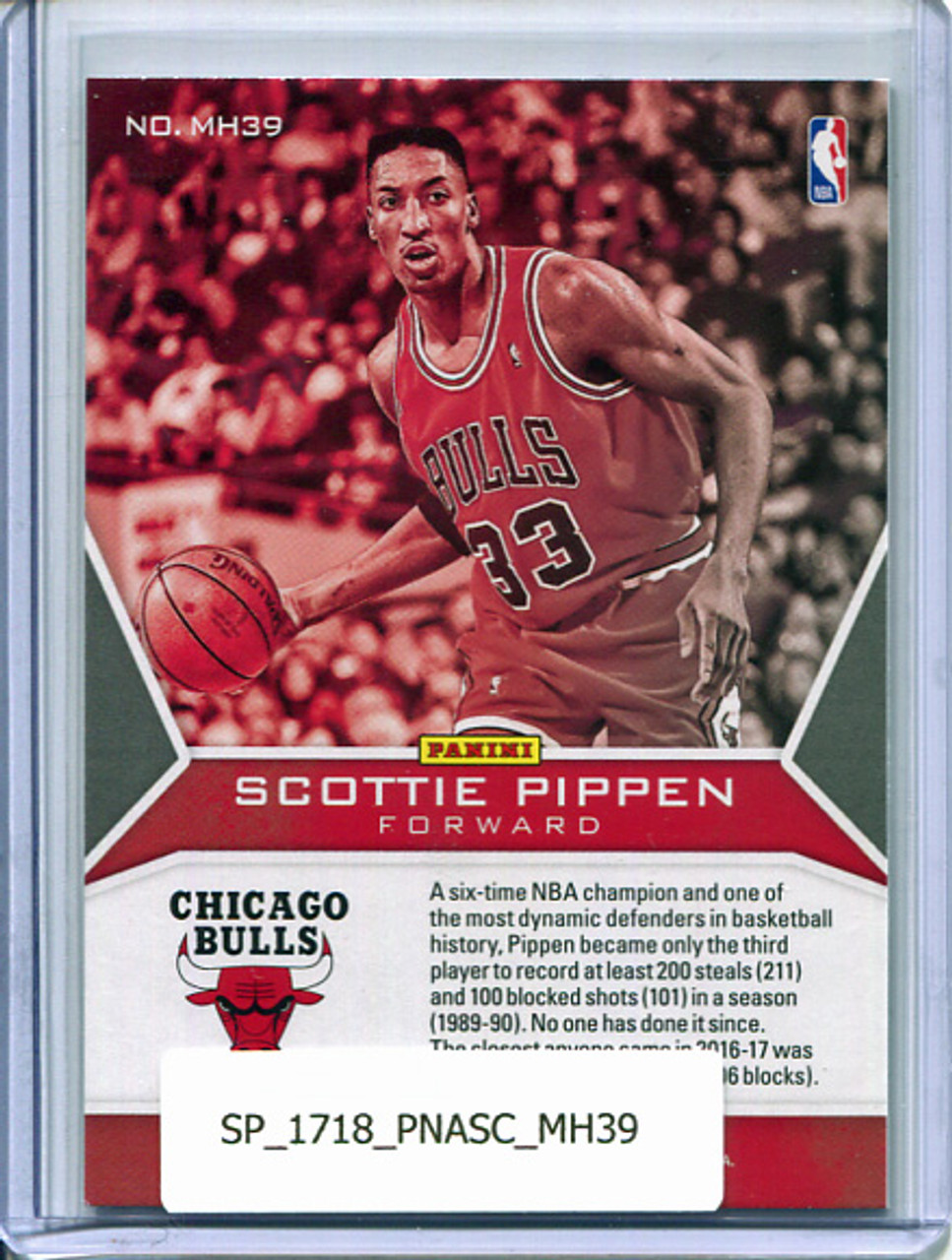 Scottie Pippen 2017-18 Ascension, Making History #MH39