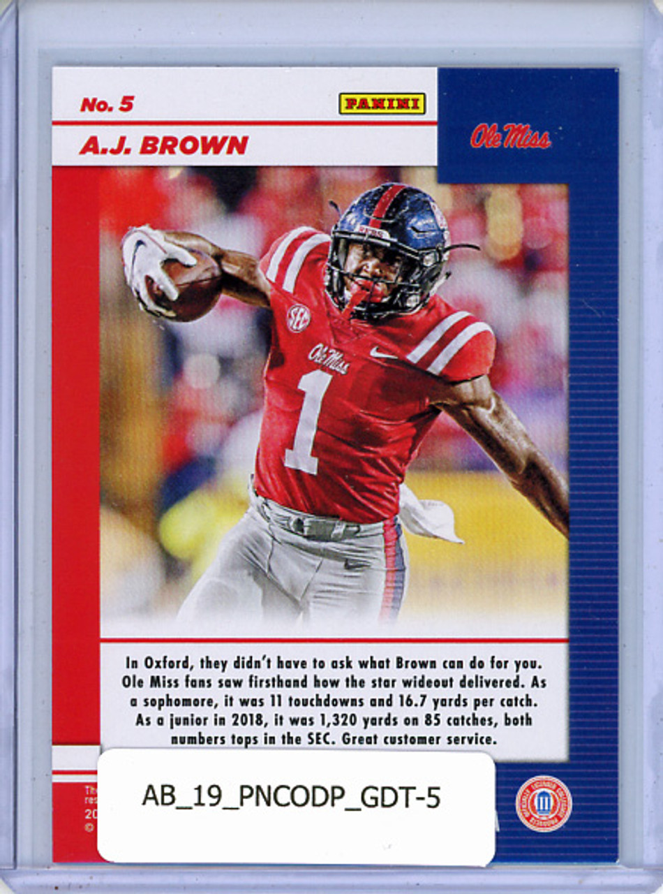 A.J. Brown 2019 Contenders Draft Picks, Game Day Ticket #5