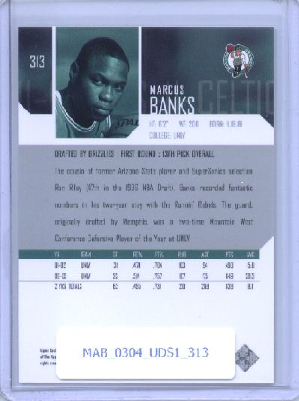 Marcus Banks 2003-04 Upper Deck #313