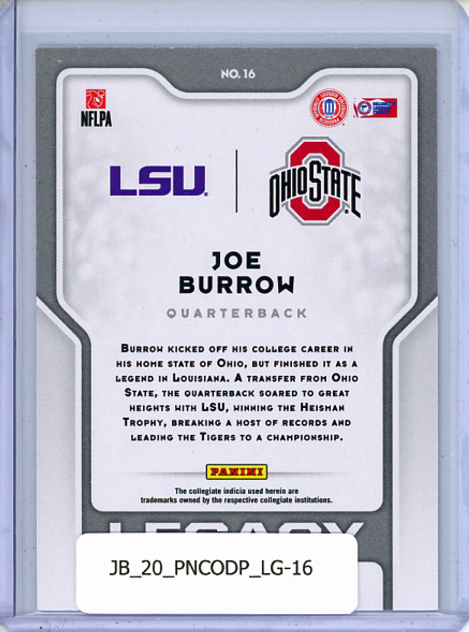 Joe Burrow 2020 Contenders Draft Picks, Legacy #16