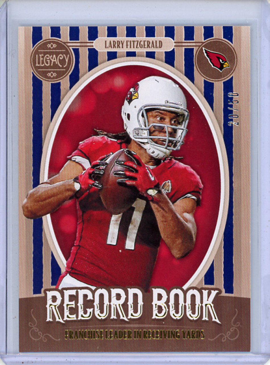 Larry Fitzgerald 2019 Legacy, Record Book #RB-LF Blue (#20/50)