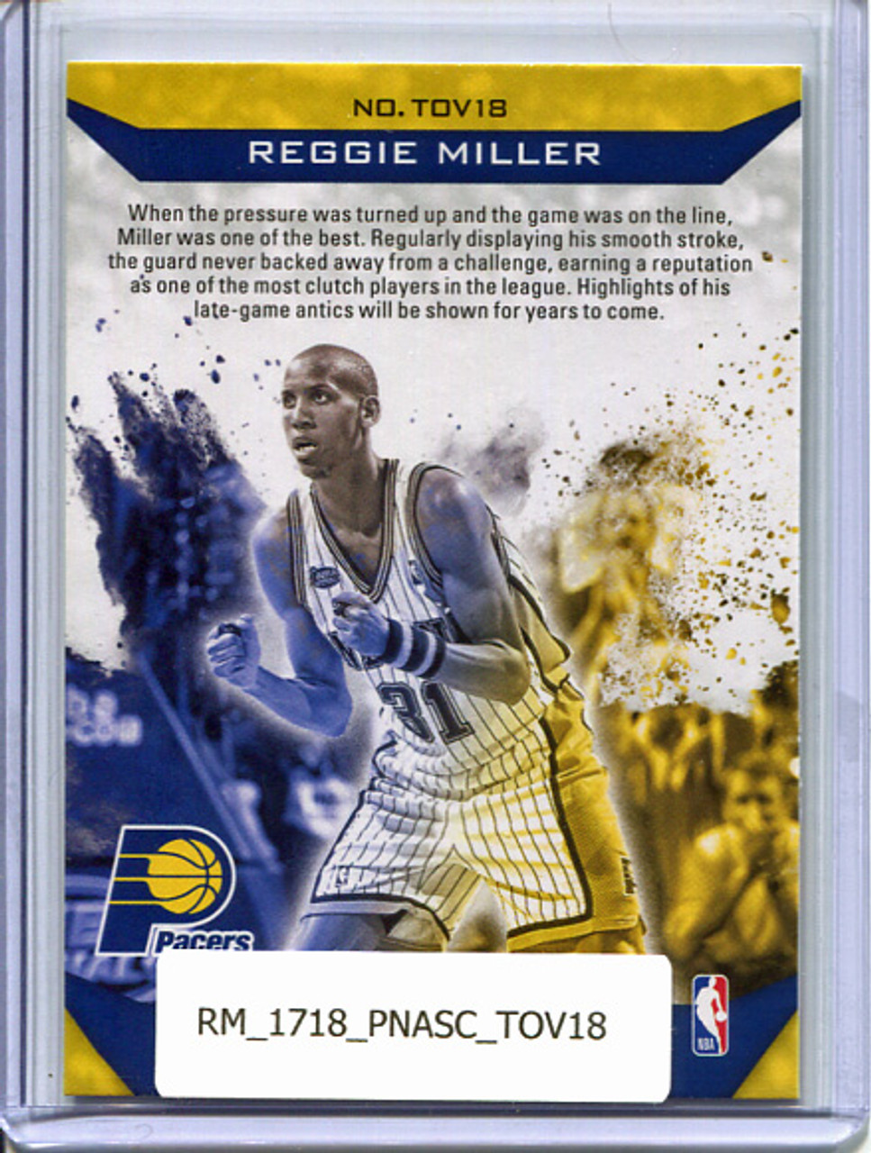 Reggie Miller 2017-18 Ascension, The Thrill of Victory #TOV18