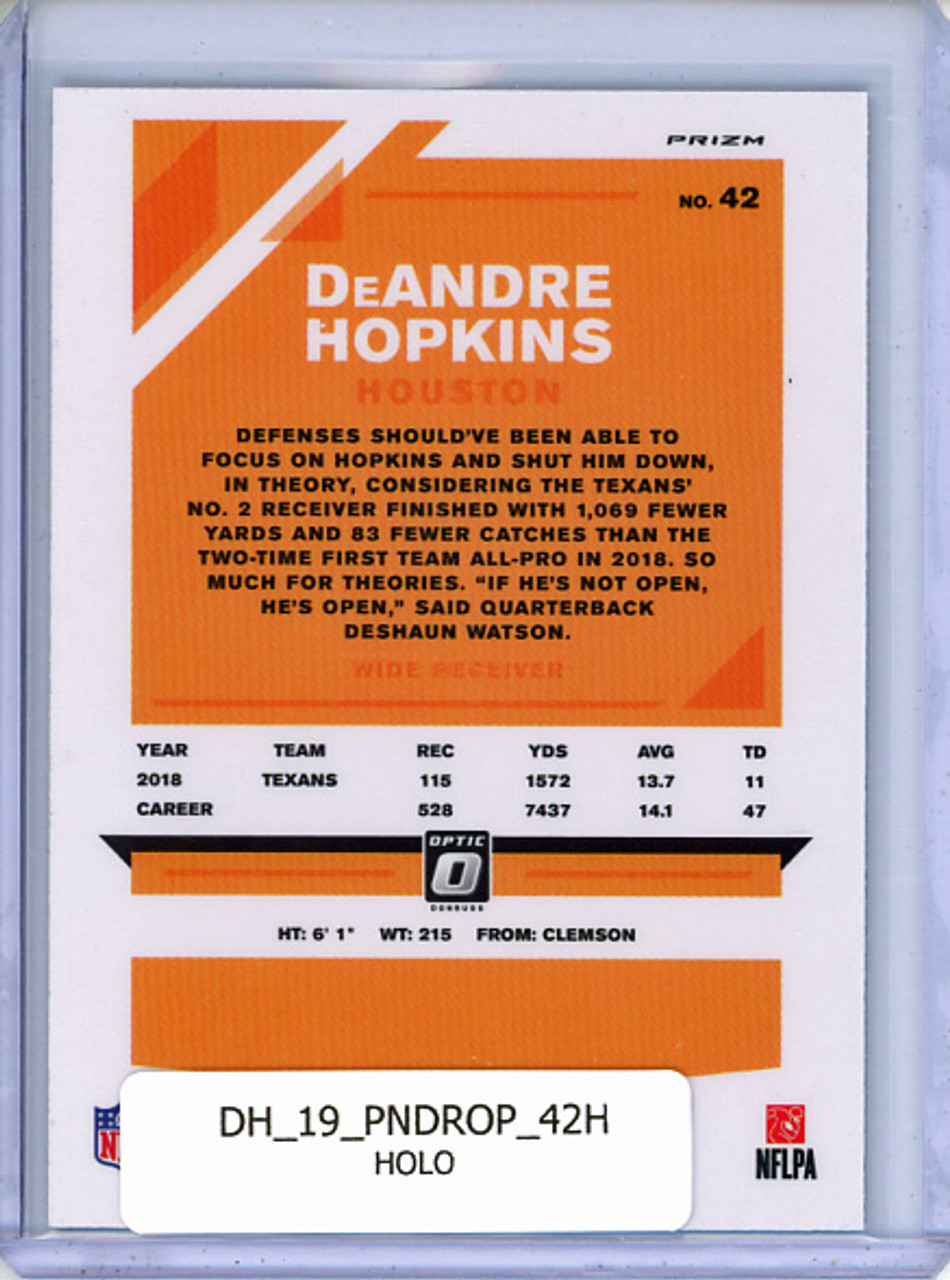 DeAndre Hopkins 2019 Donruss Optic #42 Holo