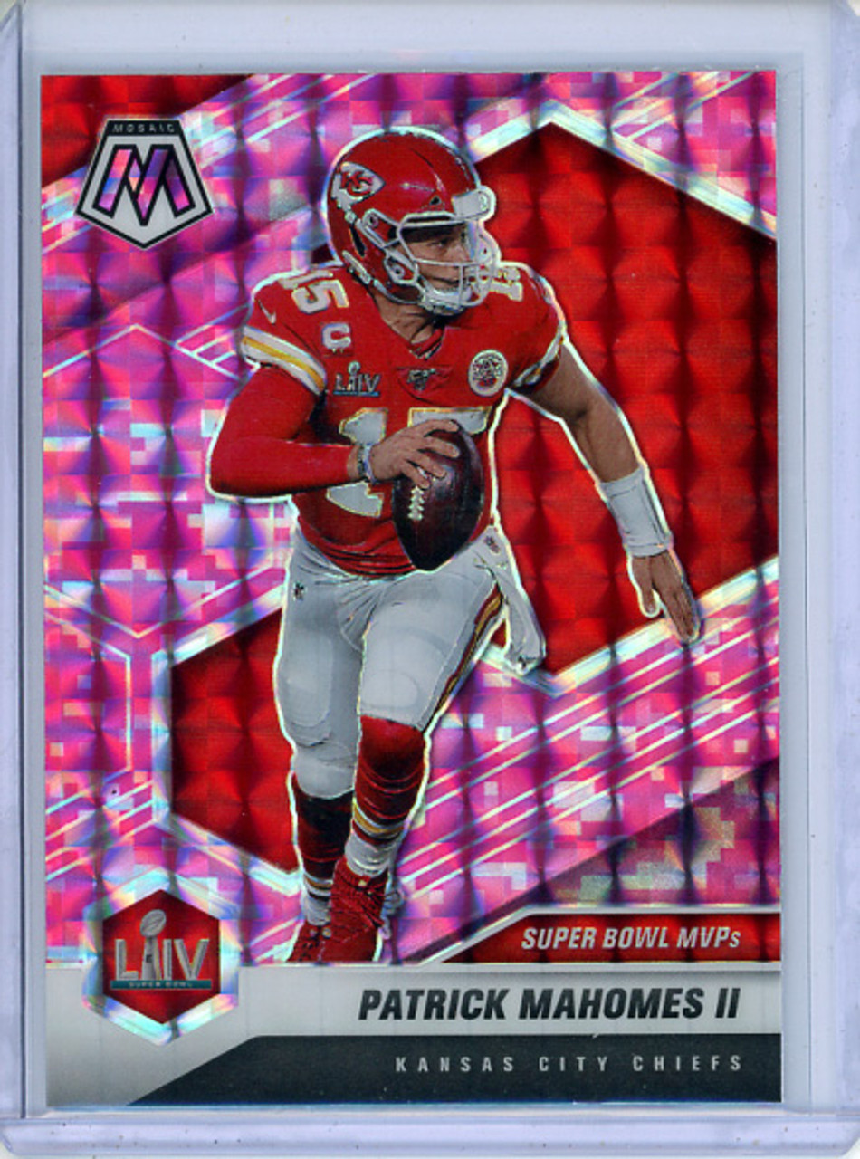 Patrick Mahomes II 2021 Mosaic #288 Super Bowl MVPs Pink Camo