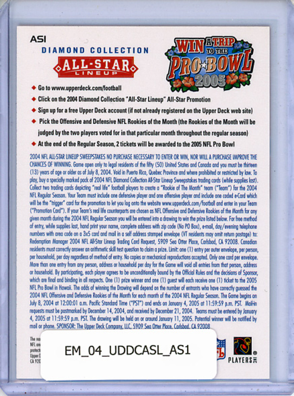 Eli Manning 2004 Diamond Collection All-Star Lineup, All-Star Promo #AS1