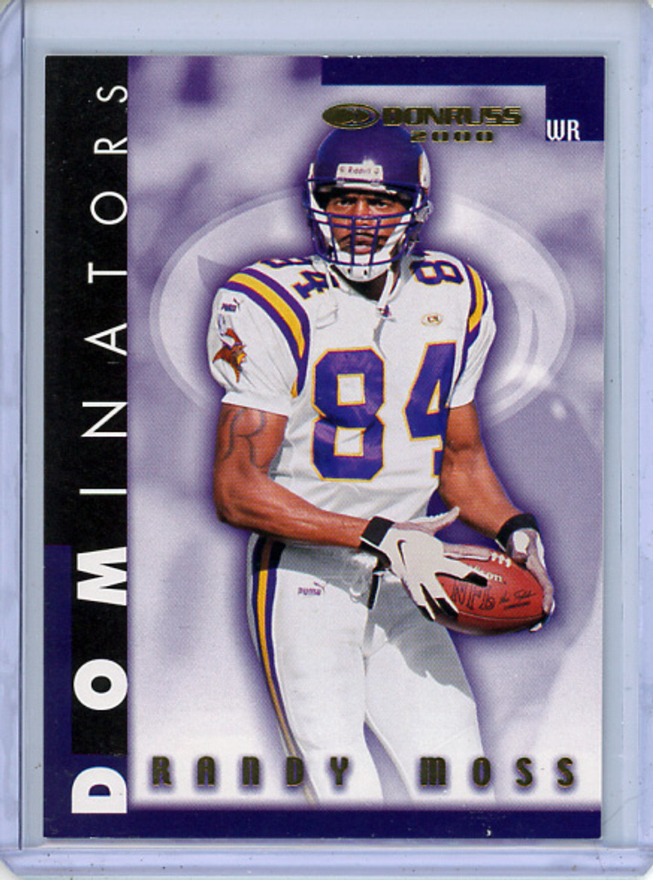 Randy Moss 2000 Donruss, Dominators #D-15 (#2526/5000)