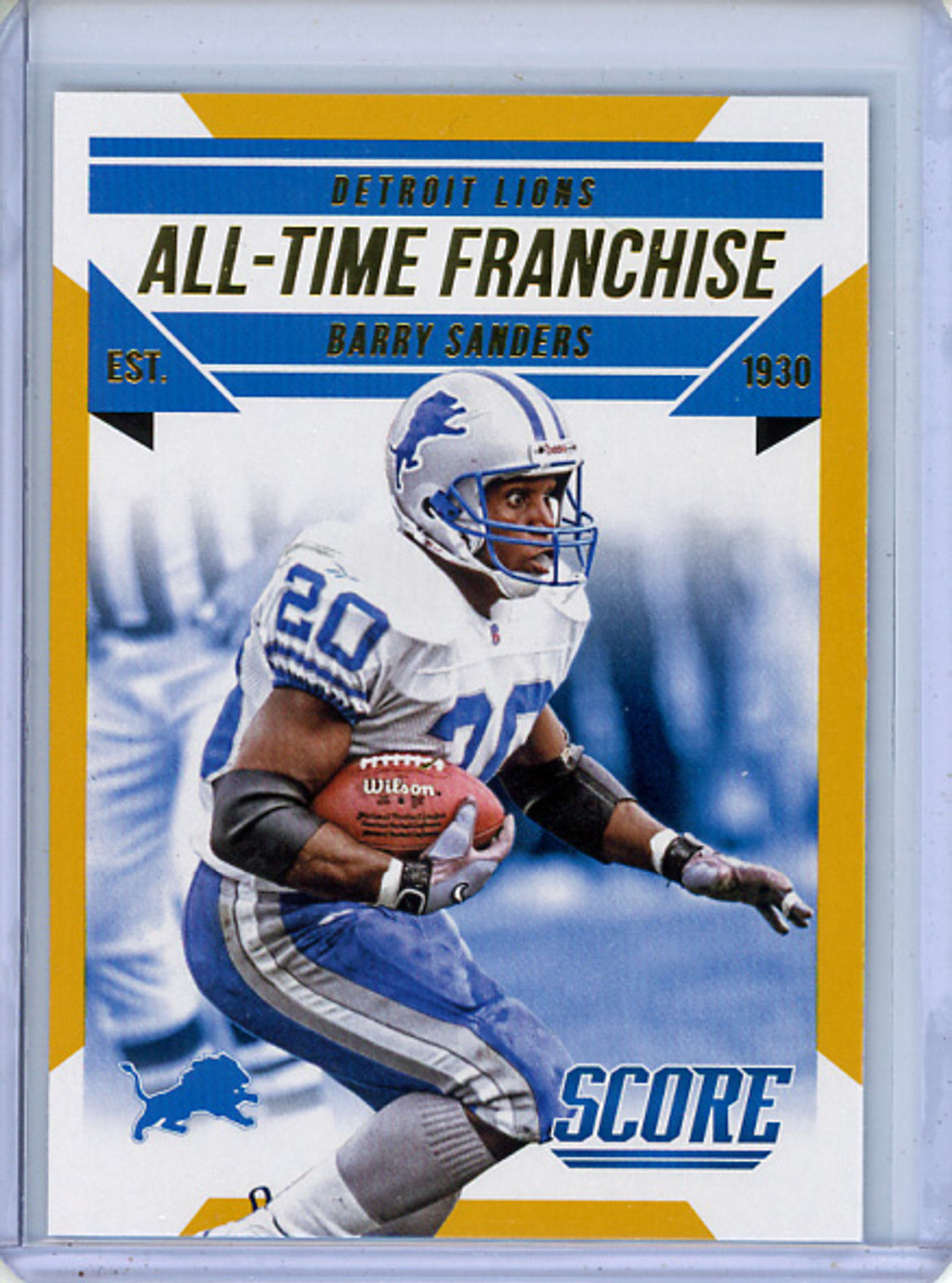 Barry Sanders 2015 Score, All-Time Franchise #2 Gold
