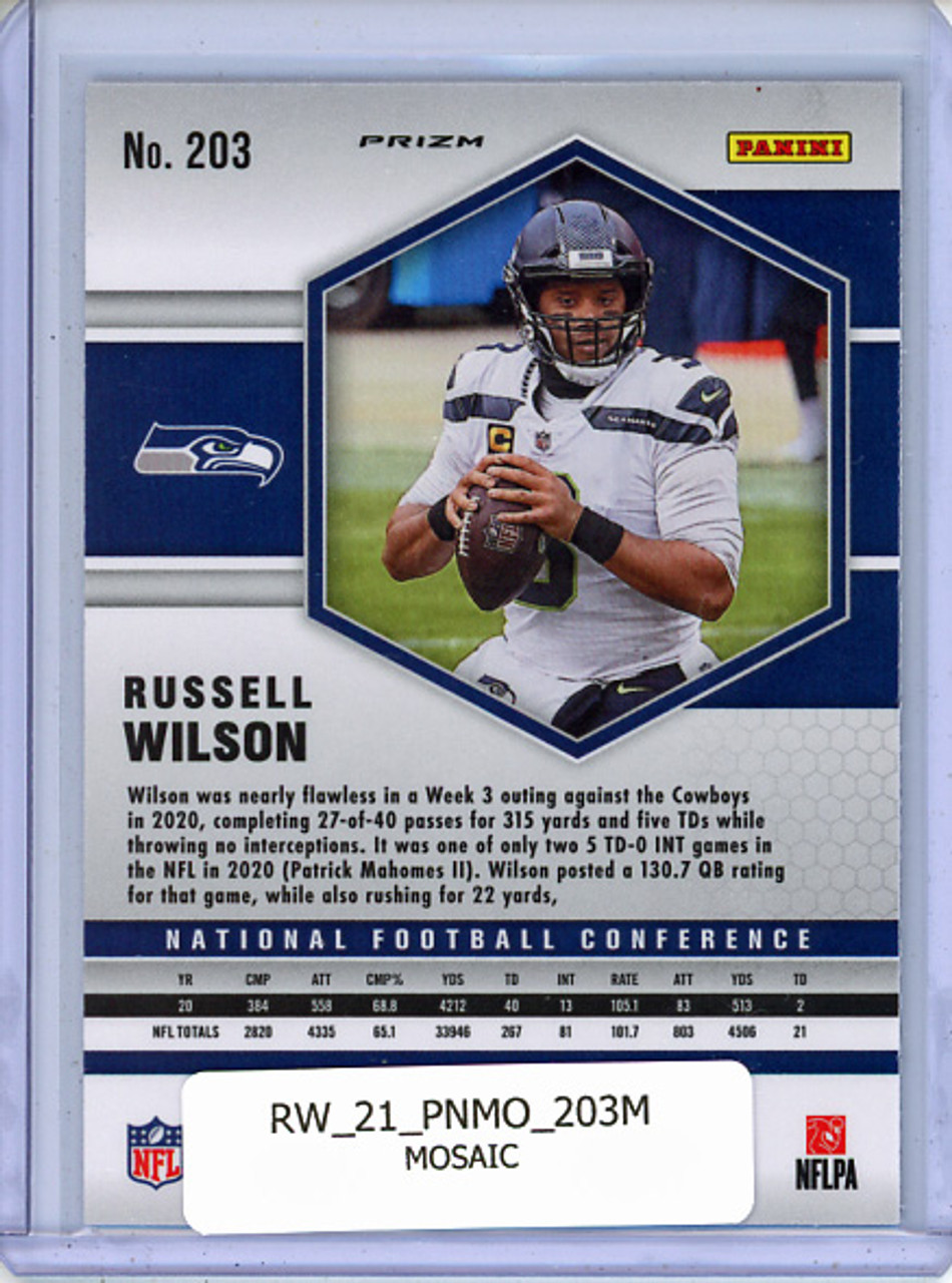 Russell Wilson 2021 Mosaic #203 NFC Mosaic