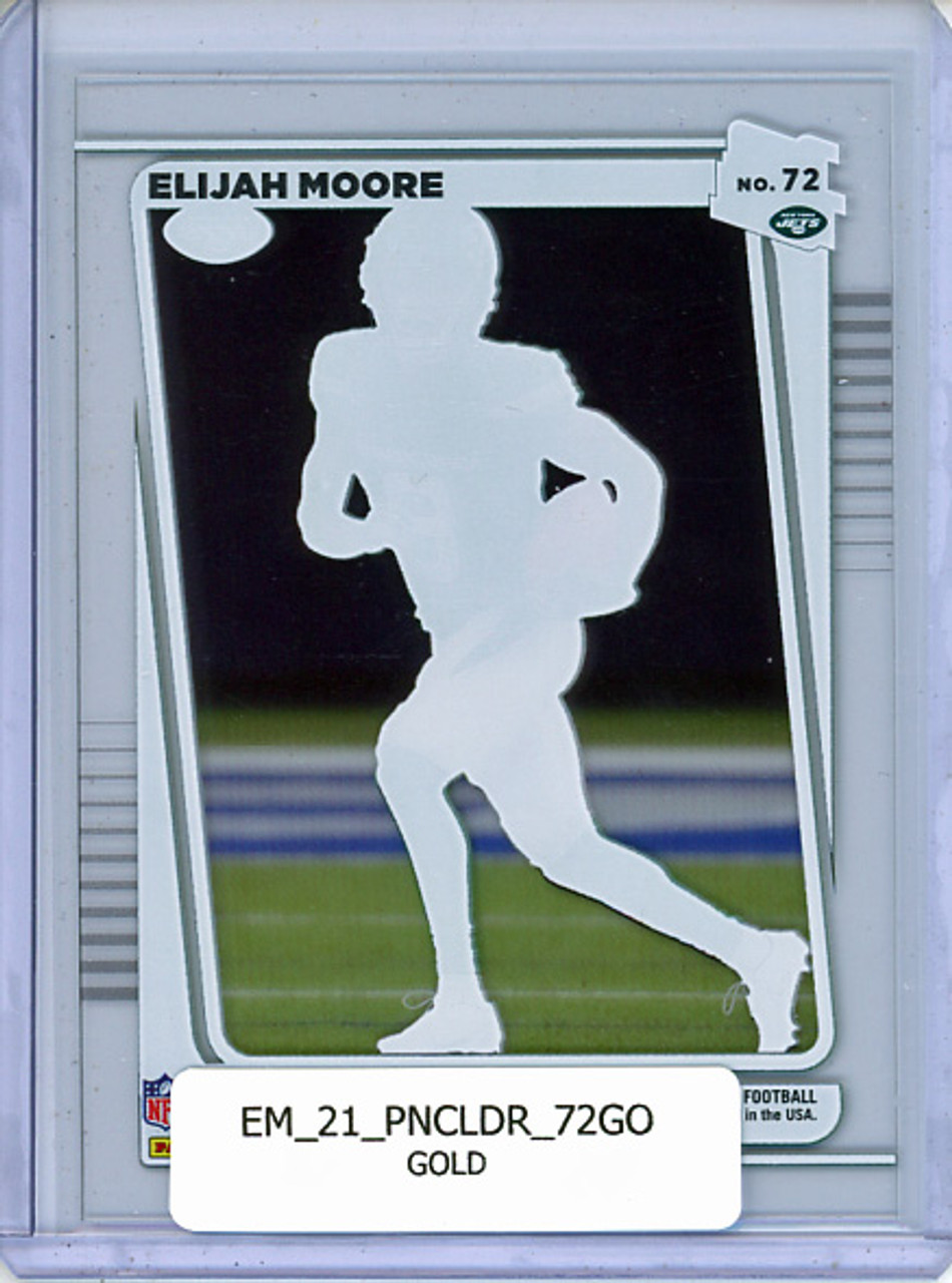 Elijah Moore 2021 Clearly Donruss #72 Gold