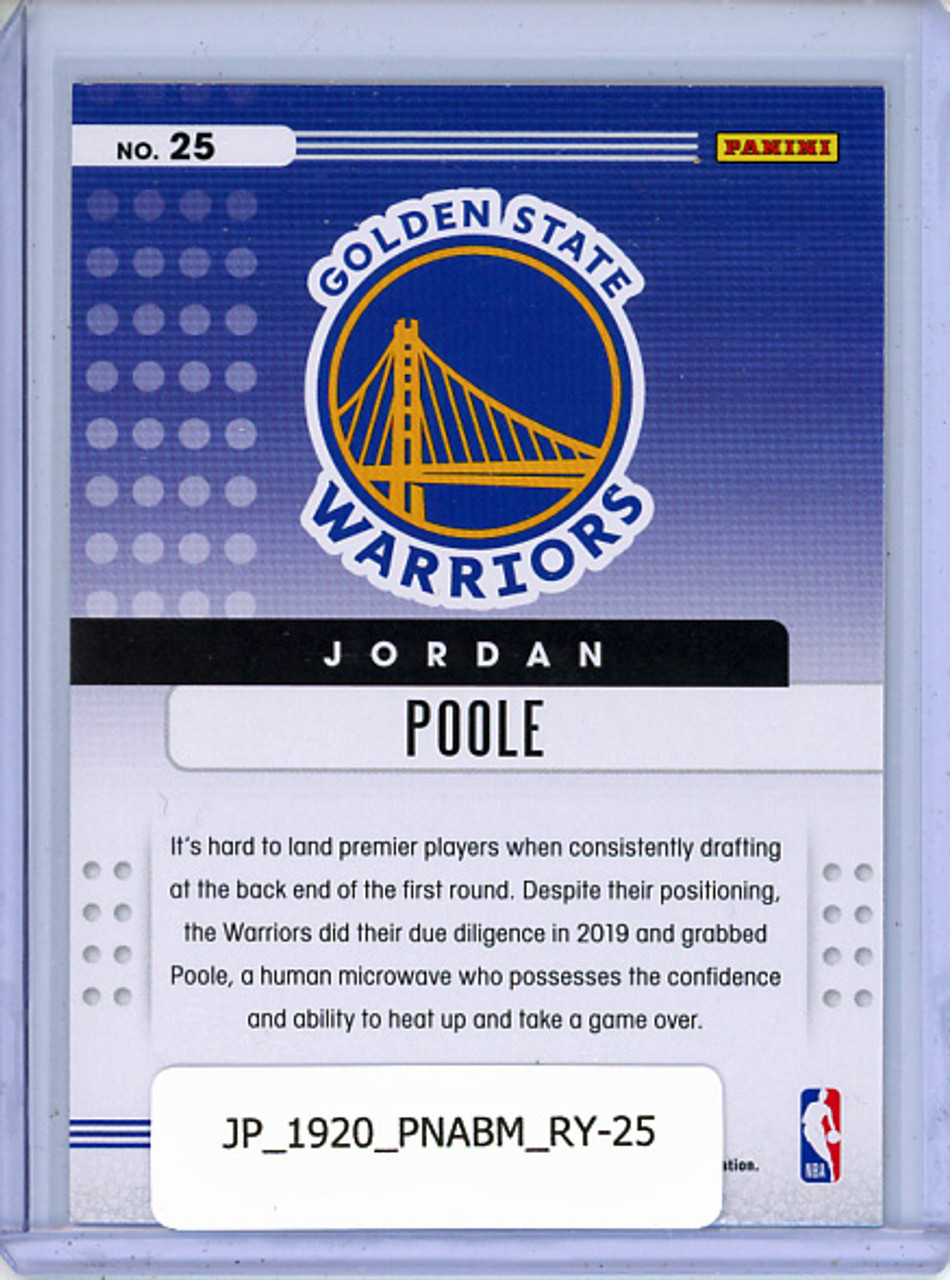 Jordan Poole 2019-20 Absolute, Rookies Yellow #25
