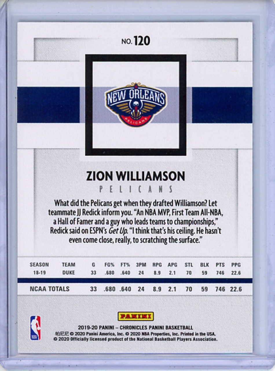 Zion Williamson 2019-20 Chronicles, Panini #120 Pink (1)