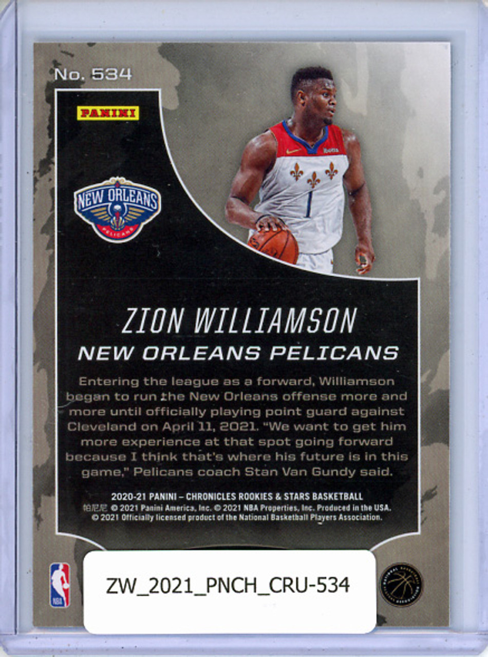 Zion Williamson 2020-21 Chronicles, Crusade #534