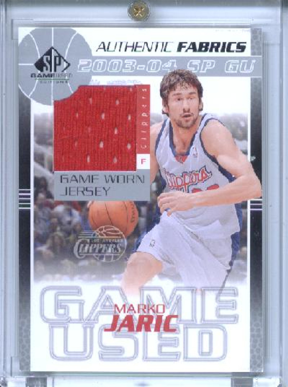 Marko Jaric 2002-03 SP Game Used, Authentic Fabrics #JA-J