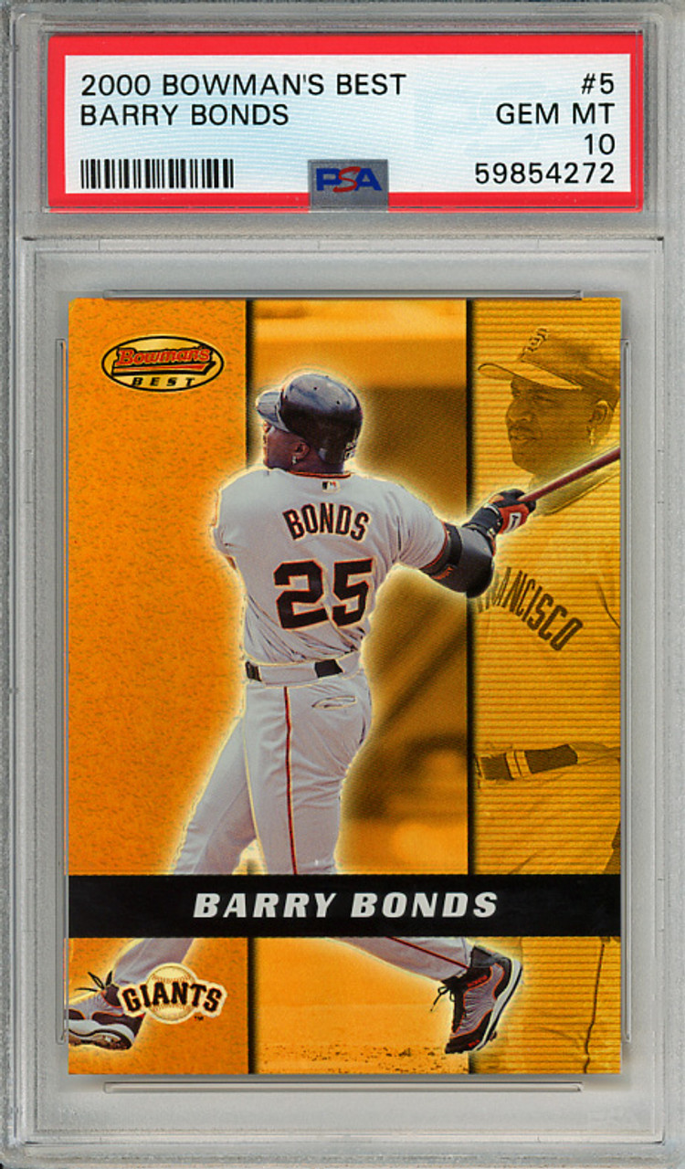 Barry Bonds 2000 Bowman's Best #5 PSA 10 Gem Mint (#59854272)