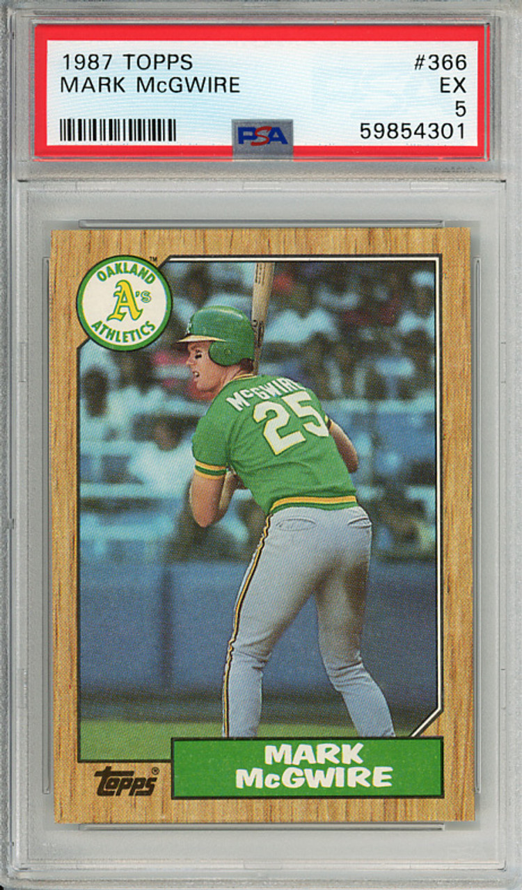 Mark McGwire 1987 Topps #366 PSA 5 Excellent (#59854301)