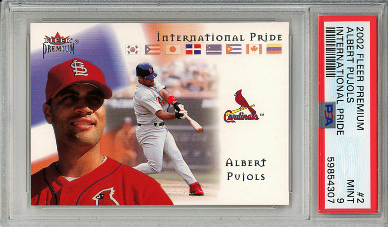 Albert Pujols 2002 Premium, International Pride #2 PSA 9 Mint (#59854307)