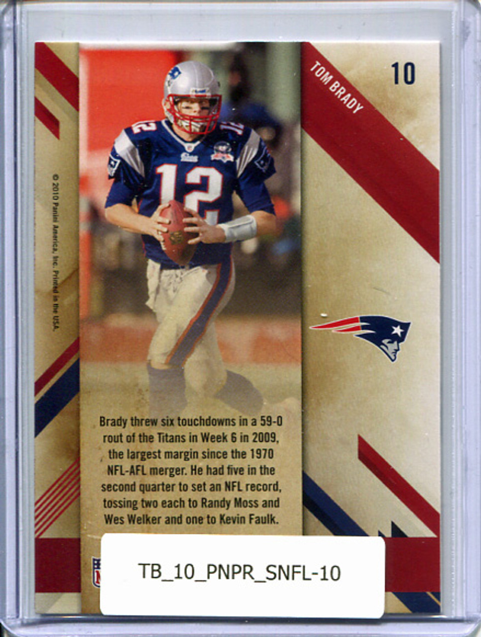Tom Brady 2010 Prestige, Stars of the NFL #10