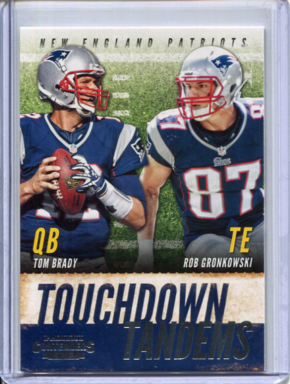 Tom Brady, Rob Gronkowski 2013 Contenders, Touchdown Tandems #4
