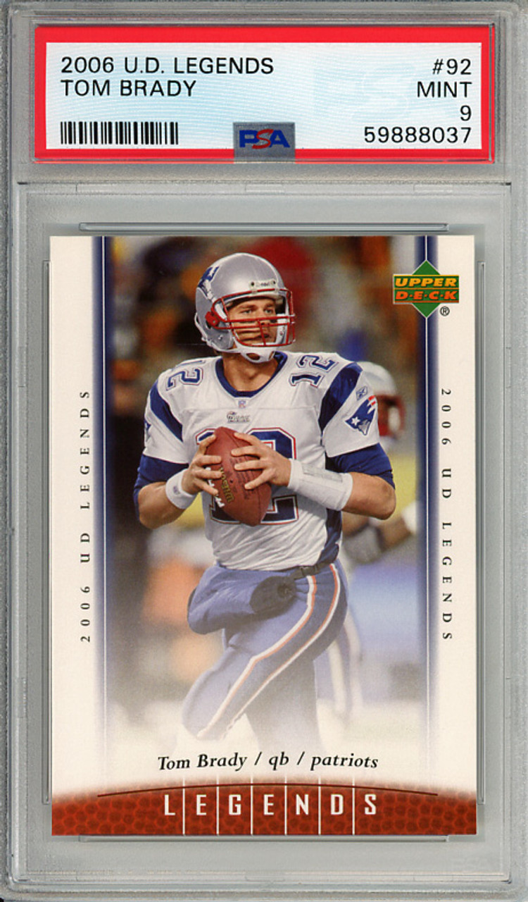 Tom Brady 2006 Legends #92 PSA 9 Mint (#59888037)