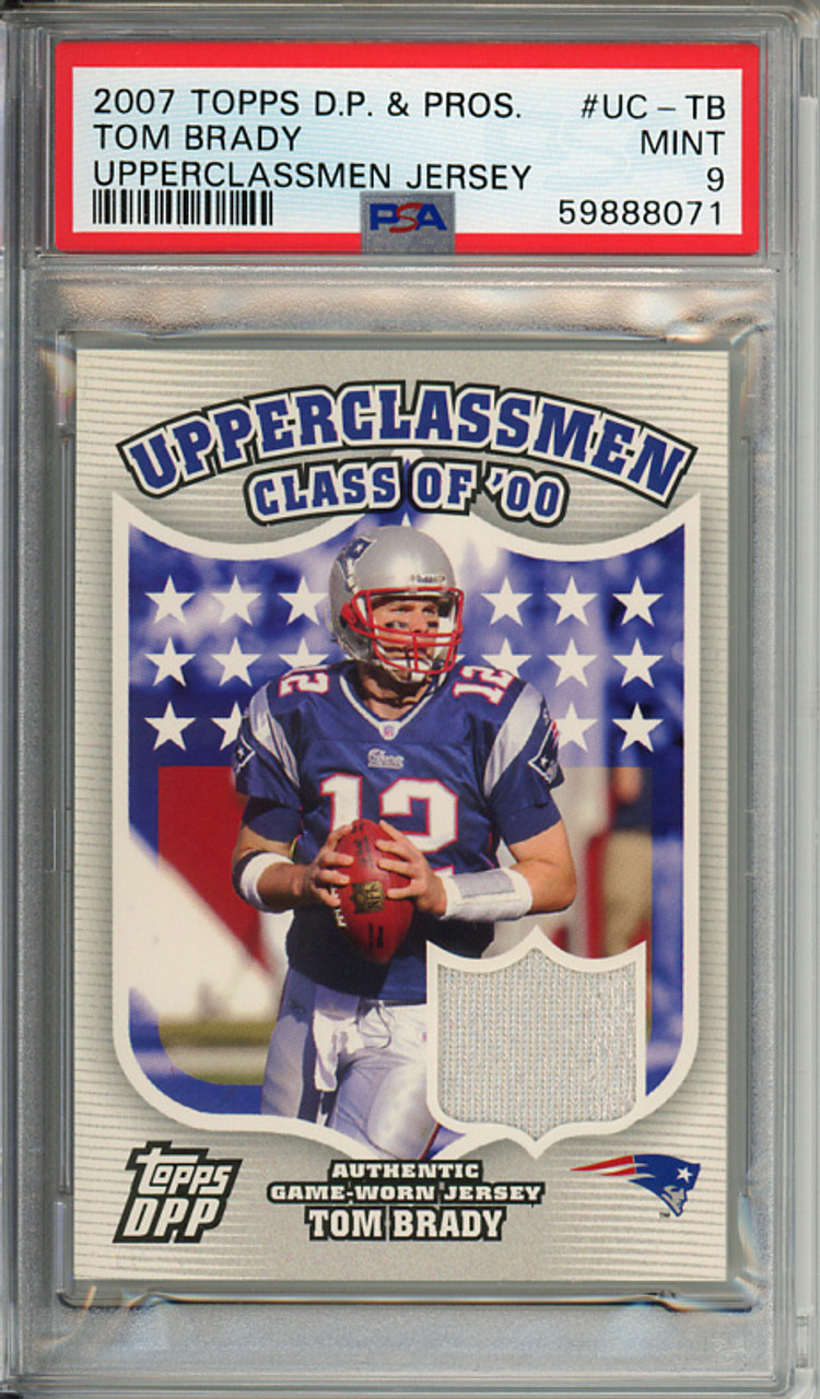 Tom Brady 2007 Draft Picks & Prospects, Upperclassmen Jerseys #UC-TB PSA 9 Mint (#59888071)