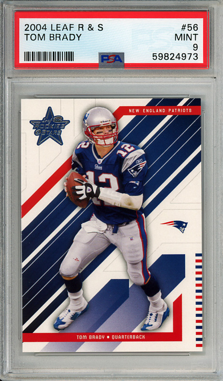 Tom Brady 2004 Leaf Rookies & Stars #56 PSA 9 Mint (#59824973)