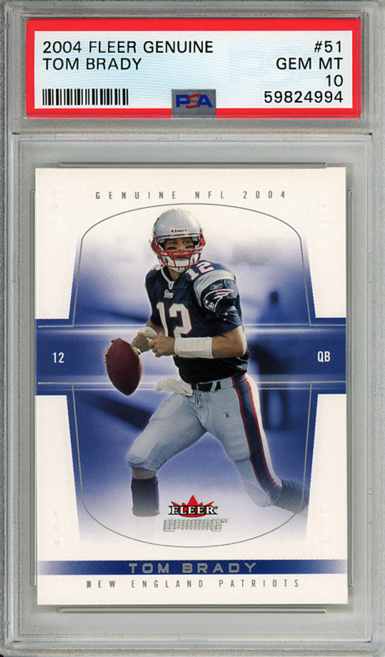 Tom Brady 2004 Genuine #51 PSA 10 Gem Mint (#59824994)