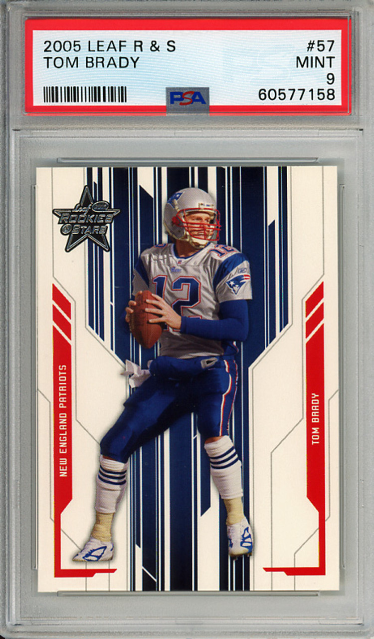 Tom Brady 2005 Leaf Rookies & Stars #57 PSA 9 Mint (#60577158)