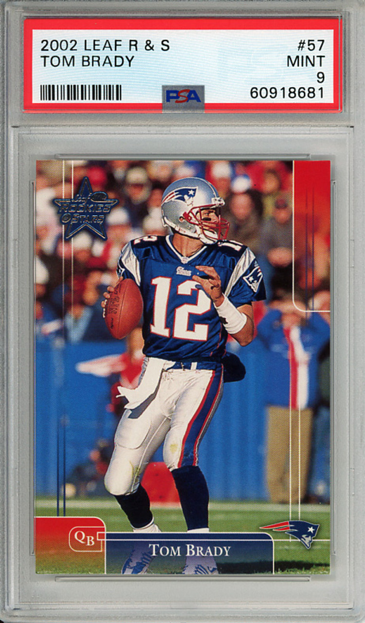 Tom Brady 2002 Leaf Rookies & Stars #57 PSA 9 Mint (#60918681)